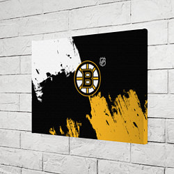 Холст прямоугольный Бостон Брюинз - разлитая краска, цвет: 3D-принт — фото 2