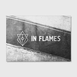 Холст прямоугольный In Flames - grey gradient по-горизонтали, цвет: 3D-принт — фото 2
