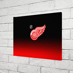 Холст прямоугольный Детройт Ред Уингз - градиент, цвет: 3D-принт — фото 2