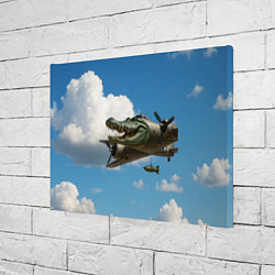 Холст прямоугольный Бомбардиро крокодило, цвет: 3D-принт — фото 2