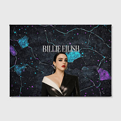 Холст прямоугольный Билли Айлиш в деловом костюме, цвет: 3D-принт — фото 2