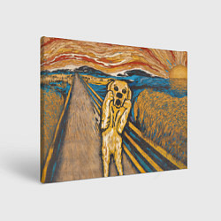 Холст прямоугольный Крик - Пёс, цвет: 3D-принт