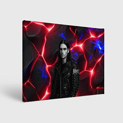 Холст прямоугольный Bones в косухе, цвет: 3D-принт