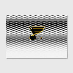 Холст прямоугольный Сент Луис Блюз - белый градиент, цвет: 3D-принт — фото 2