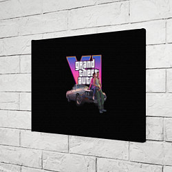 Холст прямоугольный GTA VI, цвет: 3D-принт — фото 2