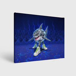 Картина прямоугольная Тралалеро тралала - акула киборг