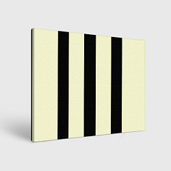 Холст прямоугольный Color black beige line, цвет: 3D-принт