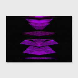 Холст прямоугольный Color purple black strip, цвет: 3D-принт — фото 2
