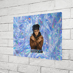 Холст прямоугольный XXXTentacion - скрещенные руки, цвет: 3D-принт — фото 2