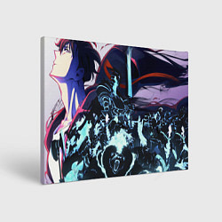 Холст прямоугольный Сон Джин Ву и демоны Solo leveling, цвет: 3D-принт