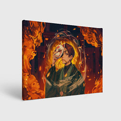 Холст прямоугольный Хаято Суо - Ветролом, цвет: 3D-принт