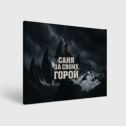 Картина прямоугольная Саня за своих горой