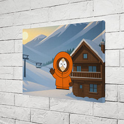 Холст прямоугольный Кенни машет рукой - Южный парк, цвет: 3D-принт — фото 2