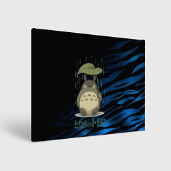 Холст прямоугольный Тоторо под дождем, цвет: 3D-принт