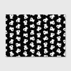 Холст прямоугольный Annoying dog pattern - Undertale, цвет: 3D-принт — фото 2