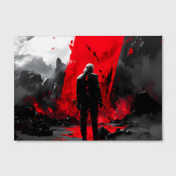Холст прямоугольный Ведьмак готический стиль, цвет: 3D-принт — фото 2
