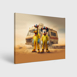 Картина прямоугольная Mickey and Pluto - Breaking bad soap opera