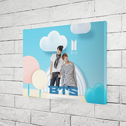 Холст прямоугольный BTS и объемная сцена, цвет: 3D-принт — фото 2