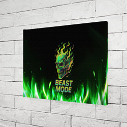 Холст прямоугольный Режим зверя огненный череп, цвет: 3D-принт — фото 2