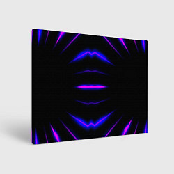 Картина прямоугольная Color black neon