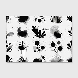 Холст прямоугольный Растительный паттерн и кляксы - Милан, цвет: 3D-принт — фото 2