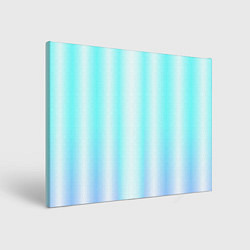 Холст прямоугольный Neon white blue lines, цвет: 3D-принт