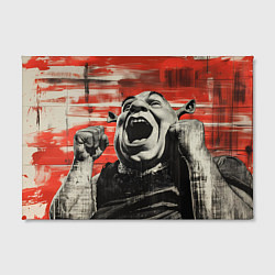 Холст прямоугольный Шрек радуется, цвет: 3D-принт — фото 2