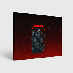 Холст прямоугольный Metallica в виде волков, цвет: 3D-принт