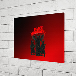 Холст прямоугольный Black Sabbath летучие мыши, цвет: 3D-принт — фото 2