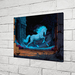 Холст прямоугольный Лошадь в синем свете, цвет: 3D-принт — фото 2