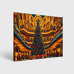 Холст прямоугольный Московская новогодняя елка, цвет: 3D-принт