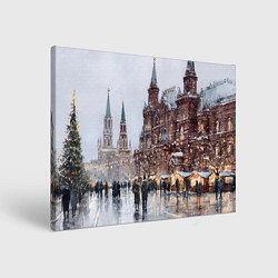 Картина прямоугольная Московский новогодний день