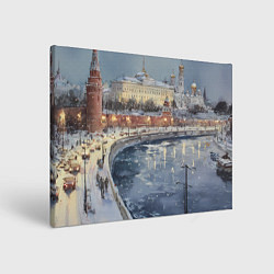 Картина прямоугольная Новогодние праздники в Москве