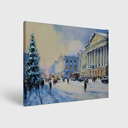Картина прямоугольная Зимний праздничный Питер