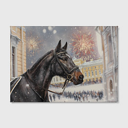 Холст прямоугольный Конь на фоне салюта, цвет: 3D-принт — фото 2