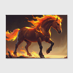 Холст прямоугольный Благородная огненная лошадь, цвет: 3D-принт — фото 2