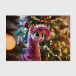 Холст прямоугольный Милая лошадка с розовой гривой, цвет: 3D-принт — фото 2