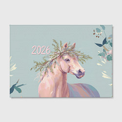 Холст прямоугольный 2026 Лошадка символ года, цвет: 3D-принт — фото 2