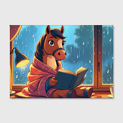 Холст прямоугольный Лошадка уютным вечером, цвет: 3D-принт — фото 2