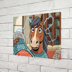 Холст прямоугольный Конь и недоразумение, цвет: 3D-принт — фото 2