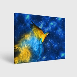 Картина прямоугольная Космический попугай