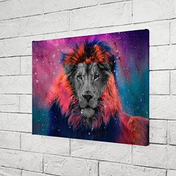 Холст прямоугольный Космический лев, цвет: 3D-принт — фото 2