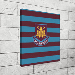 Холст квадратный West Ham United FC, цвет: 3D-принт — фото 2