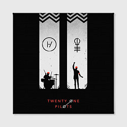 Холст квадратный Twenty One Pilots: Lines, цвет: 3D-принт — фото 2