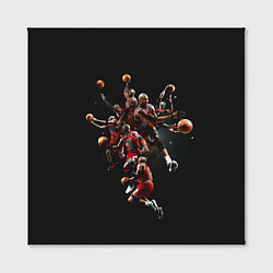 Холст квадратный Michael Jordan Style, цвет: 3D-принт — фото 2