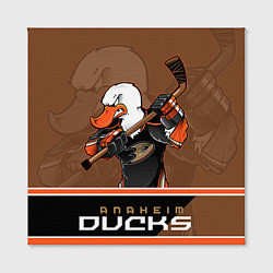 Холст квадратный Anaheim Ducks, цвет: 3D-принт — фото 2
