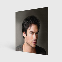 Холст квадратный Ian Somerhalder, цвет: 3D-принт