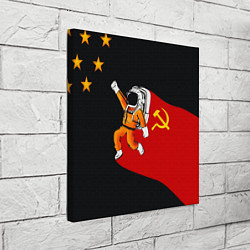 Холст квадратный Советский Гагарин, цвет: 3D-принт — фото 2