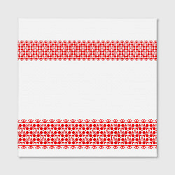 Холст квадратный Славянский орнамент (на белом), цвет: 3D-принт — фото 2