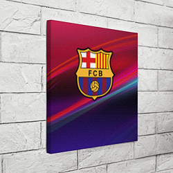 Холст квадратный ФК Барселона, цвет: 3D-принт — фото 2
